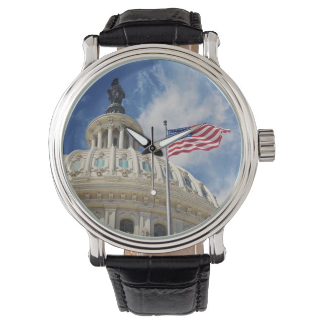 USA, Kolumbien, Washington DC, Hauptstadt Gebäude Armbanduhr (Vorderseite)