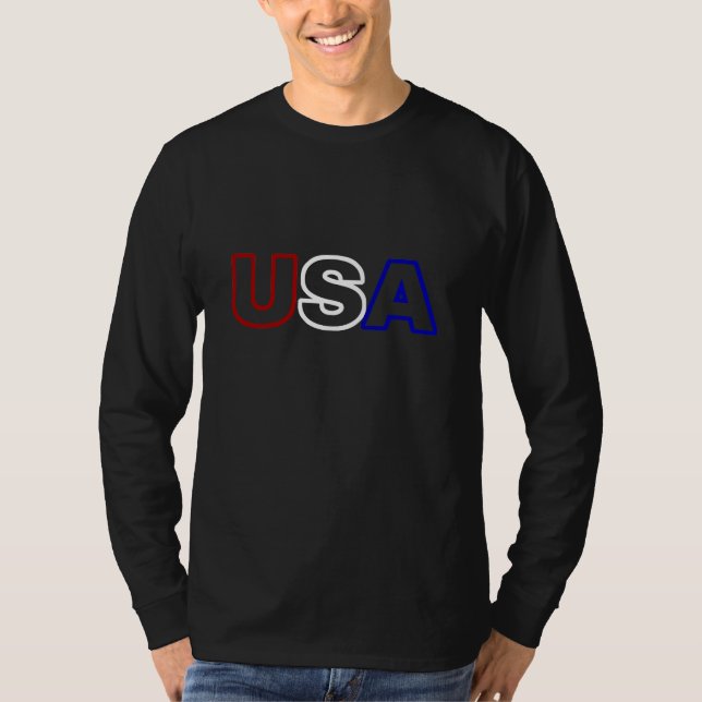 USA-Kontur T-Shirt (Vorderseite)