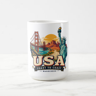 USA-Kooperative Retro-Kaffeetasse WanderOdd Kaffeetasse