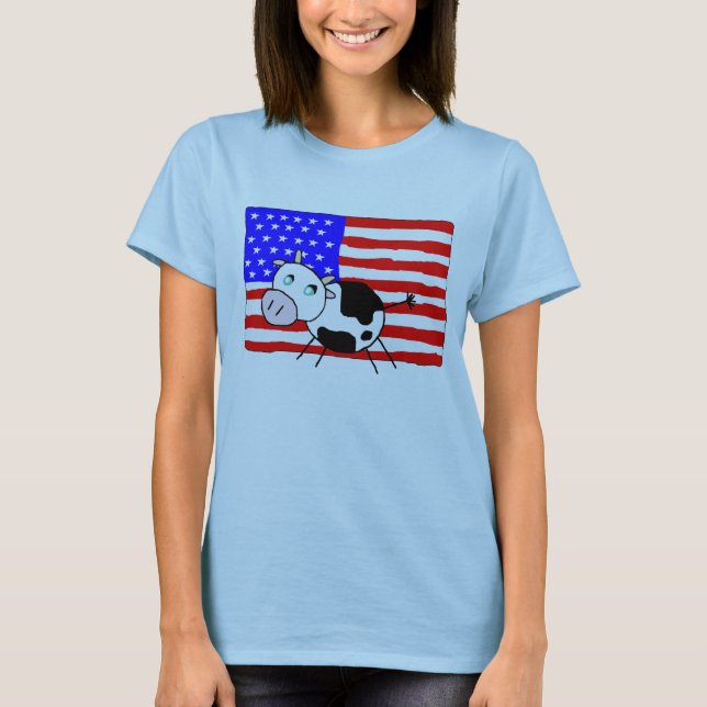 USA-Kuh-T - Shirt (Vorderseite)