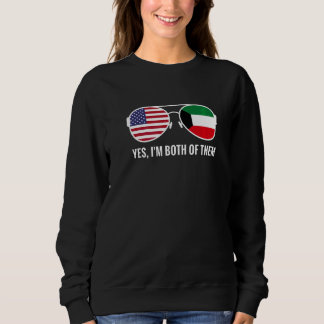 Usa Kuwait Flag Sonnenbrille Kuwaiti Amerikaner Sweatshirt