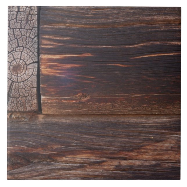 USA, Lachs, Idaho, Holzkabine Fliese (Vorderseite)