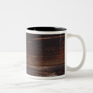 USA, Lachs, Idaho, Holzkabine Zweifarbige Tasse