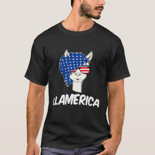 USA Lama 4. Juli Llamerica Premium T-Shirt