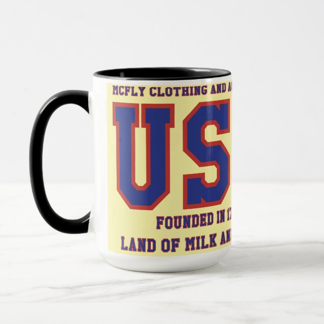USA Land für Milch und Honig Tasse (Links)