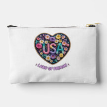 USA Land of Dreams Florale Stickerei Kunst
