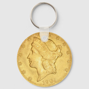 USA Liberty Head Goldmünze $20 1904 Schlüsselanhänger