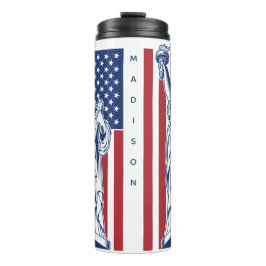 USA Liberty individuelle Name tumbler Thermosbecher