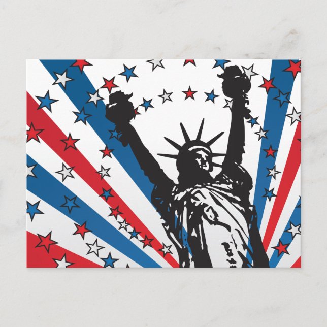 USA Liberty Postkarte (Vorderseite)