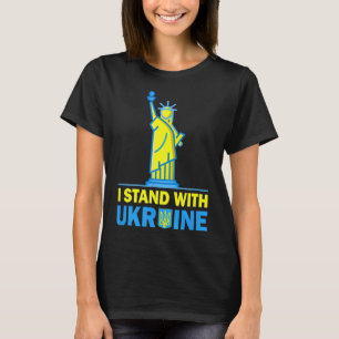Usa Liberty Ukraine T-Shirt Ich stehe hinter der U