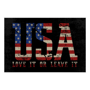USA Liebe oder Verlass Poster