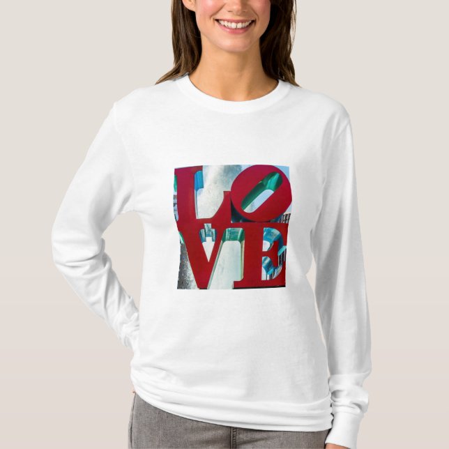 USA LIEBE UND BILDUNG T-Shirt (Vorderseite)