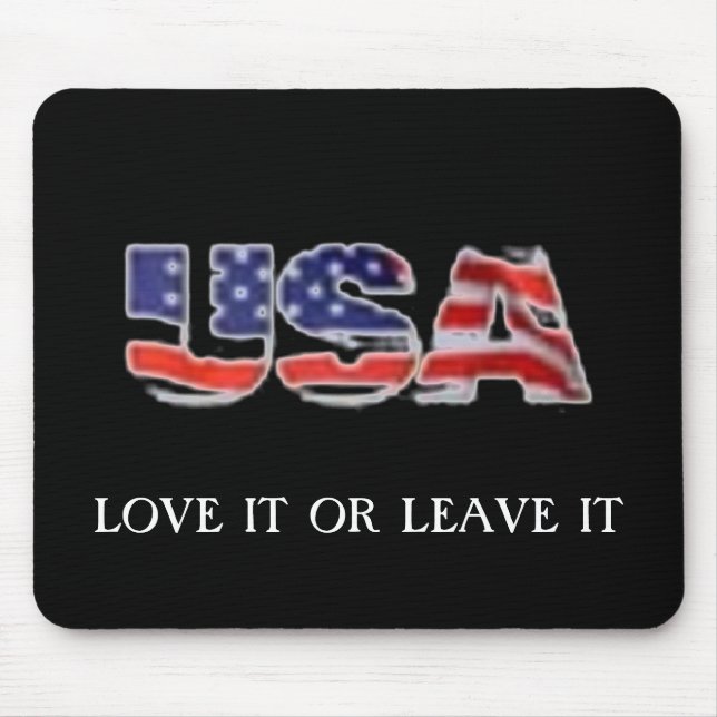USA-Liebe verlässt es oder es Mousepad (Vorne)