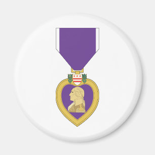 USA Lila Heart Medal Magnet