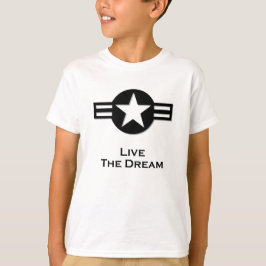USA Living The Dream Black T-Shirt