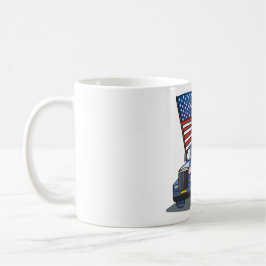USA-LKW-Fahrer Kaffeetasse