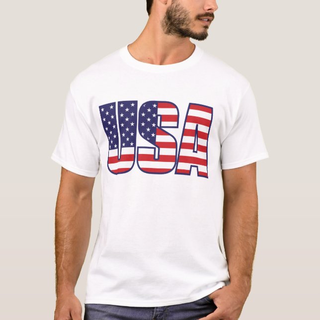 USA-Logo T-Shirt (Vorderseite)