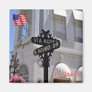 USA Los Angeles Beverly Hills Rodeo Drive Magnet