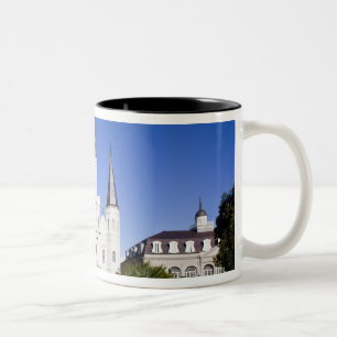 USA, Louisiana, New Orleans. Französisches Viertel Zweifarbige Tasse