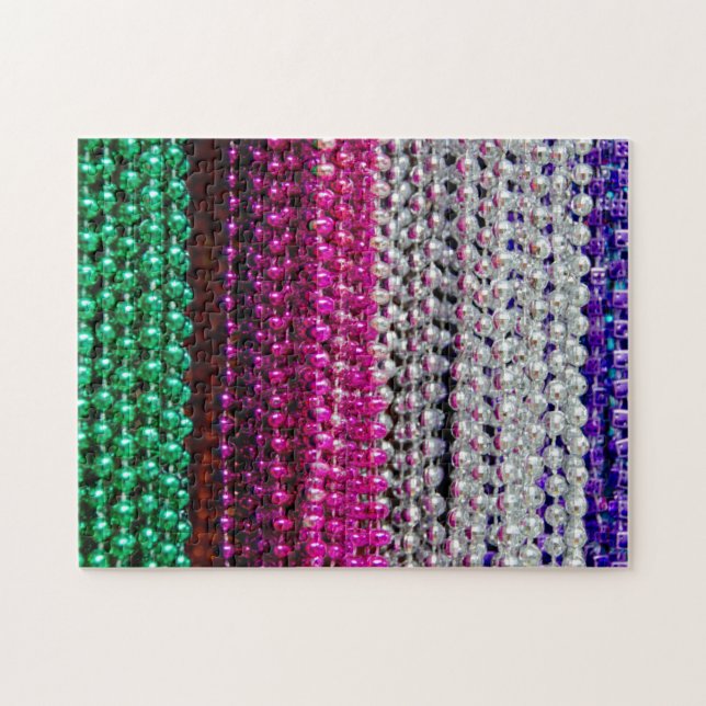 USA, Louisiana, New Orleans. Mardi Gras Beads Puzzle (Horizontal)
