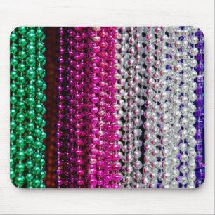 USA, Louisiana, New Orleans. Mardi-Gras-Perlen Mousepad