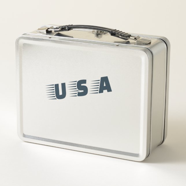 USA Lunch Box - verpackt mit Patriotic Style (Rückseite)