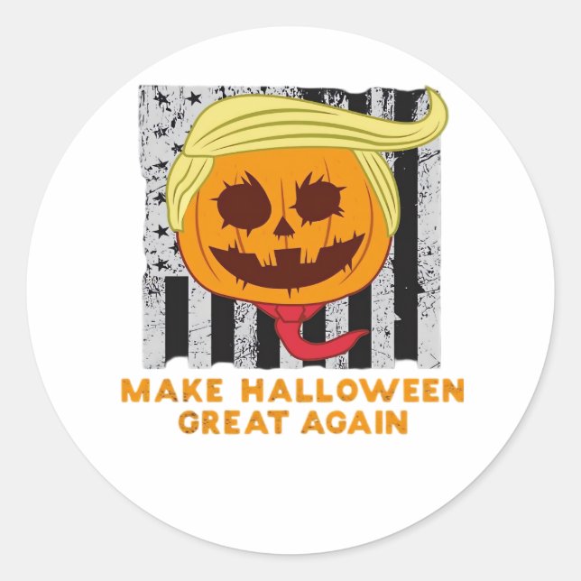 USA machen Halloween wieder großartig Klassik Runder Aufkleber (Vorderseite)