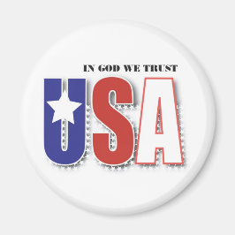 USA Magnet "In God We Trust"