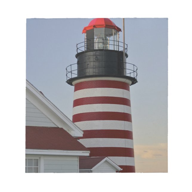USA, Maine, Lubec. West Quoddy Head Lighthouse, Notizblock (Vorderseite)