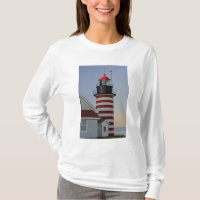 USA, Maine, Lubec. West Quoddy Head Lighthouse,