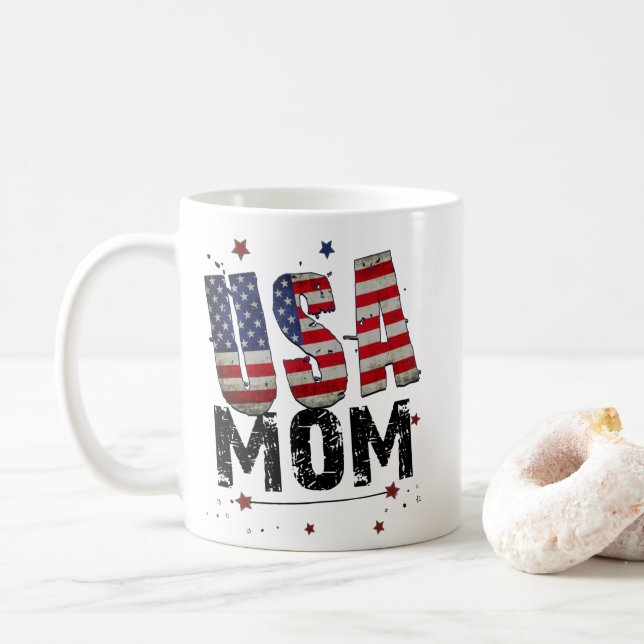 USA-Mama Kaffeetasse (Mit Donut)