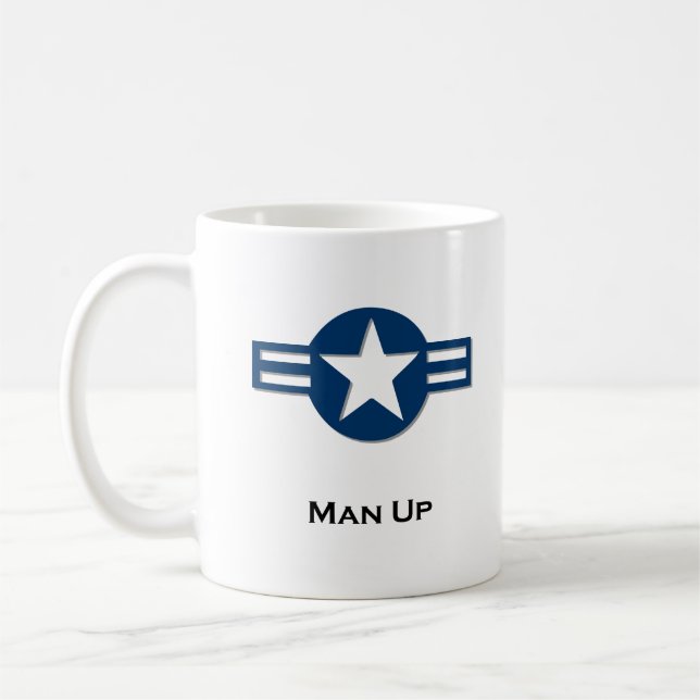 USA Man Up Blue Kaffeetasse (Links)