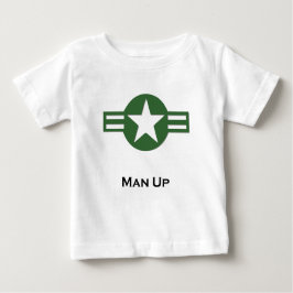 USA Man Up Green Baby T-shirt