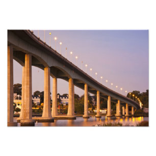 USA, Maryland, Annapolis. Flussbrücke Severn Fotodruck