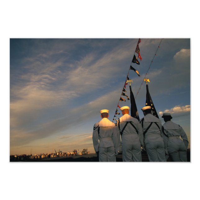 USA, Massachusettes, Boston. Farbe der US-Marine Fotodruck (Vorne)