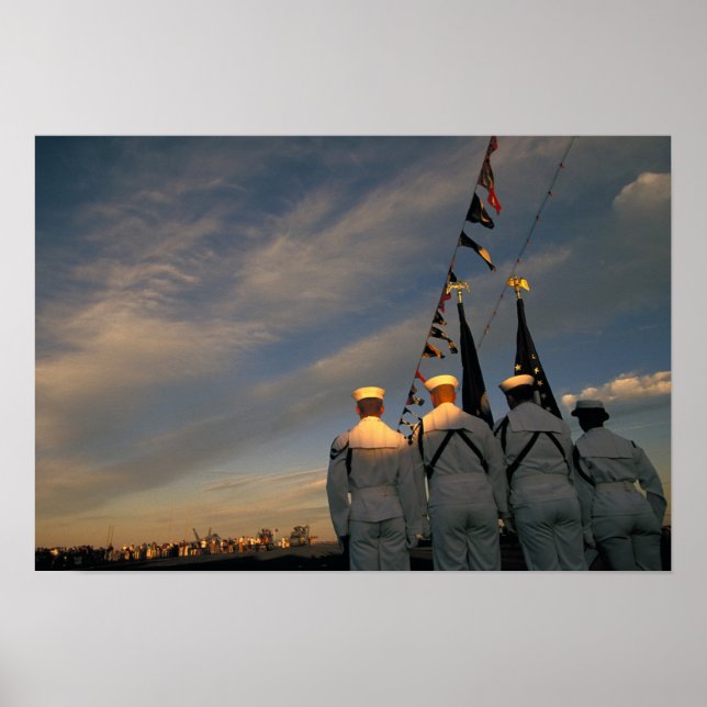 USA, Massachusettes, Boston. Farbe der US-Marine Poster (Vorne)