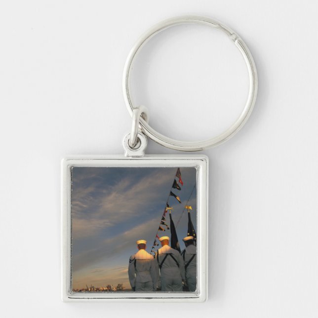 USA, Massachusettes, Boston. US-Marine-Farbe Schlüsselanhänger (Vorne)