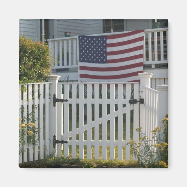 USA, Massachusettes, Gloucester: Patriotischer Zau Magnet (Vorne)