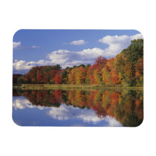 USA, Massachusetts, Acton. Reflexion des Herbstes Magnet