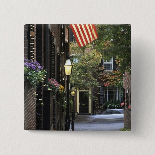 USA, Massachusetts, Boston, Beacon Hill. Button (Vorderseite)