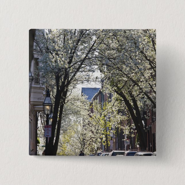USA, Massachusetts, Boston, Beacon Hill. Button (Vorderseite)