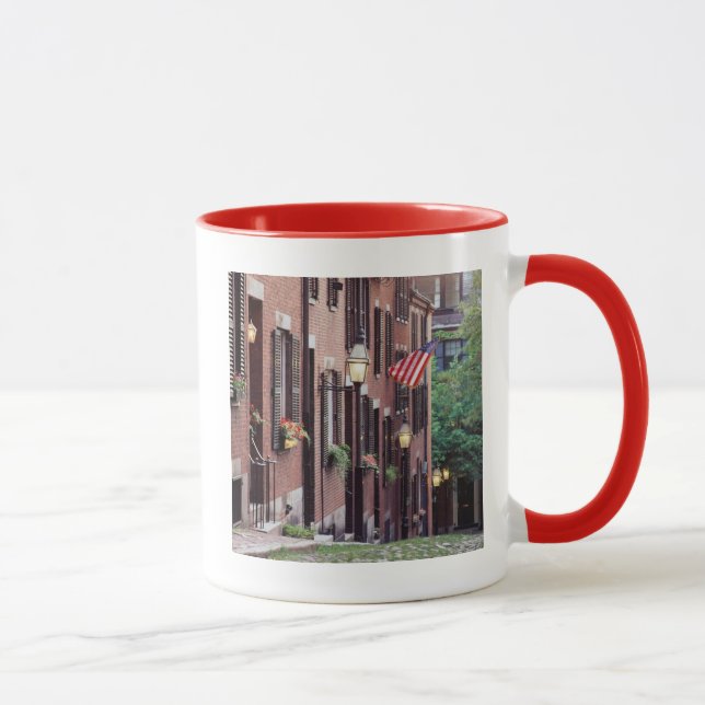 USA, Massachusetts, Boston, Häuser entlang Eichel Tasse (Rechts)