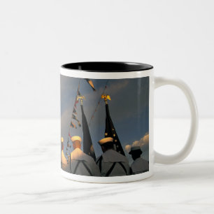 USA, Massachusetts, Boston. US-Marine Color Zweifarbige Tasse
