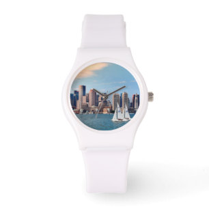 USA, Massachusetts. Boston Wasserfront Skyline 3 Armbanduhr