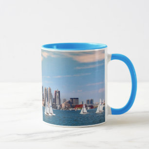 USA, Massachusetts. Boston Wasserfront Skyline 3 Tasse