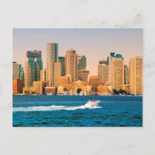 USA, Massachusetts. Boston Waterfront Panorama Postkarte