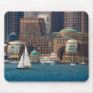 USA, Massachusetts. Boston Waterfront Skyline 2 Mousepad