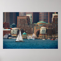 USA, Massachusetts. Boston Waterfront Skyline 2