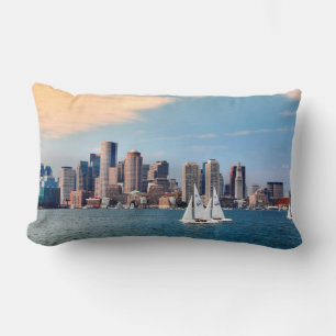 USA, Massachusetts. Boston Waterfront Skyline 3 Lendenkissen