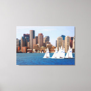 USA, Massachusetts. Boston Waterfront Skyline 4 Leinwanddruck